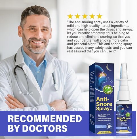 Anti Snoring Spray, Fast Helps Open The Throat & Air Passage While Sleeping, Effective Snoring Solution for Better Breathing Comfort in Kuwait