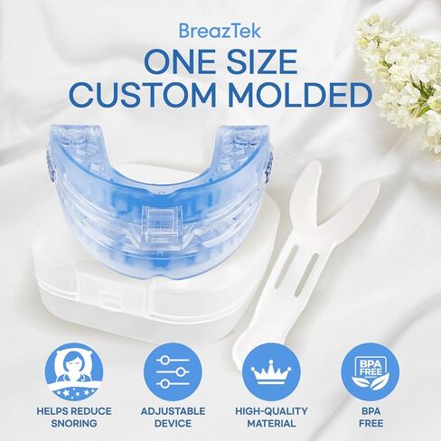 Anti Snore Mouthpiece: FDA Cleared Snoring Aid - Helps Reduce Snoring During Sleep for Men and Women (Lightblue) in Saudi Arabia