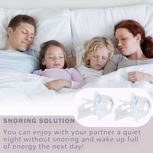 حل الشخير - أجهزة مكافحة الشخير، 2 عبوة جهاز سدادة الشخير للرجال والنساء - H89 in Kuwait