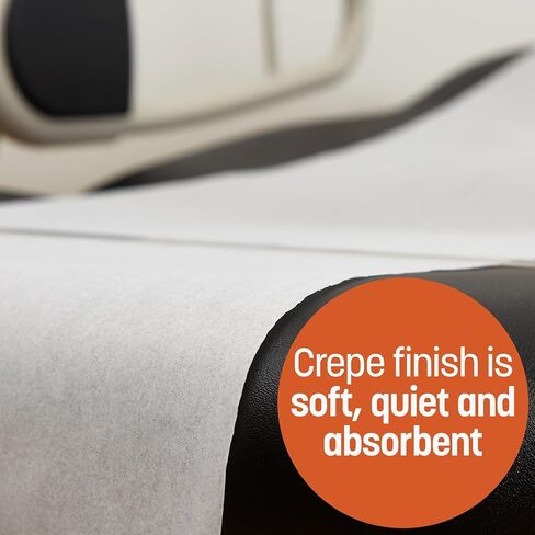 Caring Deluxe Medical Exam Table Paper, Crepe Finish, 21" x 125', Case of 12 Rolls, Ideal for Doctor Offices, Crafts, Spas, Tattoo Parlors, and more, Hygienic Disposable Surface Protection in Kuwait