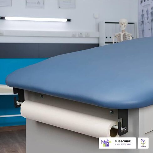 Dukal Table Paper Dispenser. Reusable Table Paper Holder for 18" or 21" Paper Polls. Massage Table Paper Roll Holder. Massage Bed Paper Roll Holder. Easily attaches. in Saudi Arabia