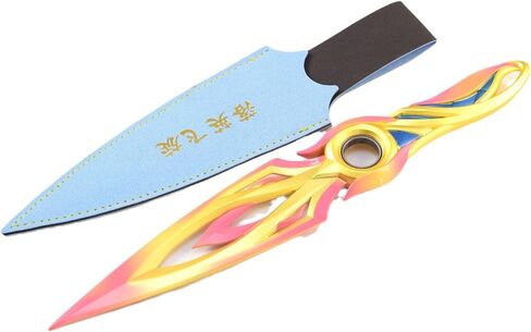Superbuybox Valorant Mystbloom Kunai Rotatable Bearing Inside Martial Arts Knife Game Collection Gift Desk Decoration Backpack Pendant Gift in Kuwait
