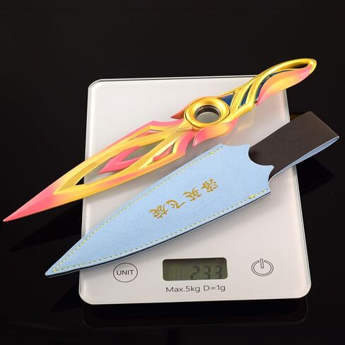 Superbuybox Valorant Mystbloom Kunai Rotatable Bearing Inside Martial Arts Knife Game Collection Gift Desk Decoration Backpack Pendant Gift in Kuwait