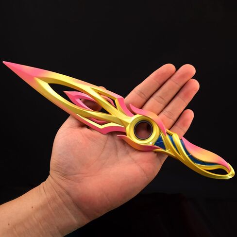 Superbuybox Valorant Mystbloom Kunai Rotatable Bearing Inside Martial Arts Knife Game Collection Gift Desk Decoration Backpack Pendant Gift in Kuwait