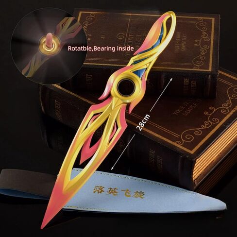 Superbuybox Valorant Mystbloom Kunai Rotatable Bearing Inside Martial Arts Knife Game Collection Gift Desk Decoration Backpack Pendant Gift in Kuwait