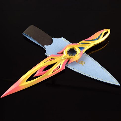 Superbuybox Valorant Mystbloom Kunai Rotatable Bearing Inside Martial Arts Knife Game Collection Gift Desk Decoration Backpack Pendant Gift in Kuwait