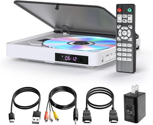 مشغلات Arafuna DVD للتلفزيون HDMI ، مشغل DVD صغير مع جميع المنطقة المجانية ، 1080p HD DVD Player لدعم التلفزيون الذكي CD/DVD USB/TF ، والتحكم عن بعد ، PAL/NTSC وتنسيقات متعددة in Kuwait