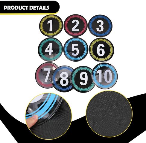 10 × علامات تدريب رياضية لكرة القدم، علامات أرقام أرضية صالة الألعاب الرياضية، حصيرة كرة القدم in Kuwait