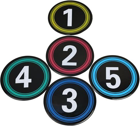 10 × علامات تدريب رياضية لكرة القدم، علامات أرقام أرضية صالة الألعاب الرياضية، حصيرة كرة القدم in Kuwait