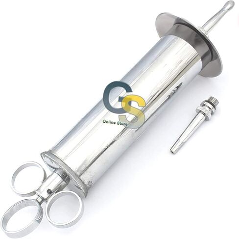 G.S Chrome Plated Ear & Bladder Syringe - 4 OZ. Ear Syringe in Saudi Arabia