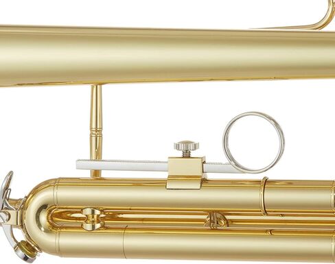 Ashthorpe Standard Bb Trumpet with Gold Brass Finish - Includes Case, Mouthpiece, Gloves, Cleaning Cloth, Valve Oil in Kuwait