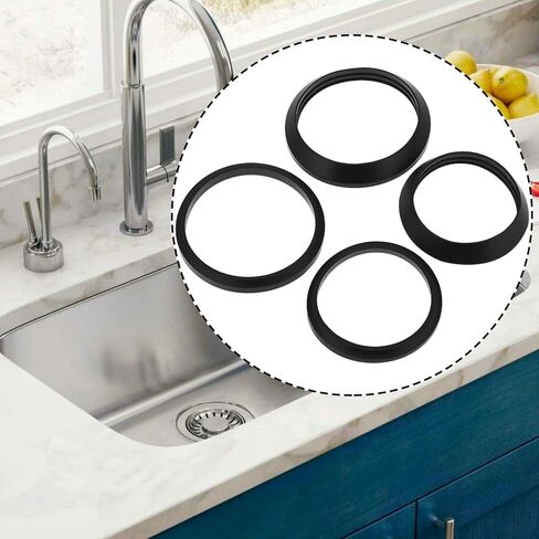 SING F LTD 8Pcs Trap Inlet Outlet Rubber Washer Mixed Pack,1 1/4 and 1 1/2 Washers for Basin, Bath, Kitchen Sink Plumbing Seals in Saudi Arabia