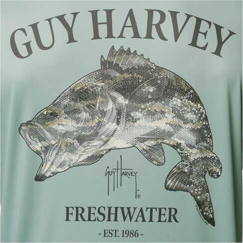 Guy Harvey Men's Eco Cast Perfomance Sun Protection Long Sleeve Hoodie in Saudi Arabia