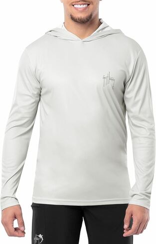 Guy Harvey Men's Eco Cast Perfomance Sun Protection Long Sleeve Hoodie in Saudi Arabia