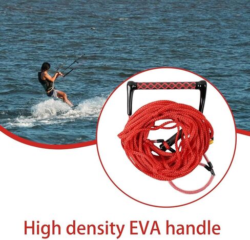75ft Wakeboard Tow Rope with EVA Handle - 1600lb Breaking Load, Anti-Slip Grip for Water Skiing, Kneeboarding, Watersports in Saudi Arabia
