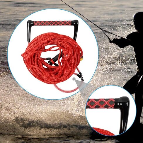 75ft Wakeboard Tow Rope with EVA Handle - 1600lb Breaking Load, Anti-Slip Grip for Water Skiing, Kneeboarding, Watersports in Saudi Arabia