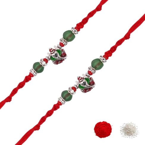 أنا جواهر تصميم راخي مع بطاقة Rakshabandhan للرجال/Bro/Brother (R332-2) (حزمة 2) in Kuwait