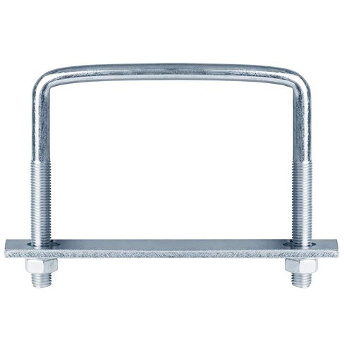 4 Pcs 6 Inch Wide Square U-Bolt for Trailer, 3/8" x 6" x 5-1/8", Electro-Galvanized Steel in Saudi Arabia