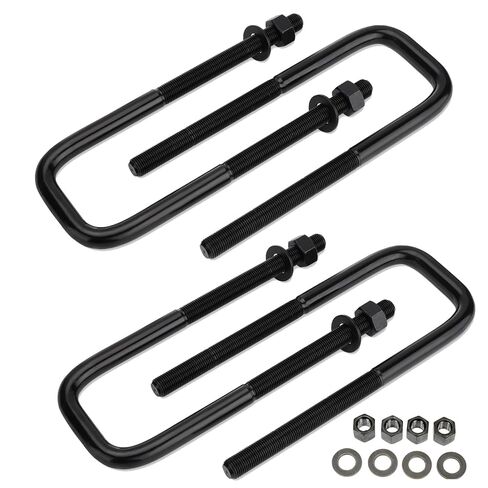4PCS Square U-Bolts 2.5" Wide Suspension Leaf Springs 7.75" Long Extended Axle Square Bend U-Bolts with Hardware in Saudi Arabia