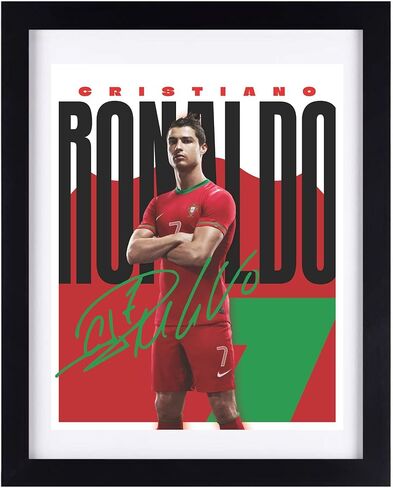 مجموعة لوحات فنية جدارية لكرة القدم من TinyMollo، 6 مطبوعات أساطير رياضية غير مؤطرة مقاس 8 × 10 مع ميسي ورونالدو ونيمار ومبابي لغرفة الأولاد، وديكور غرفة نوم الأطفال in Kuwait