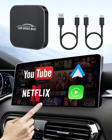 4 في 1 محول لاسلكي و Android Auto Wireless - Magic Carplay AI Box Prock Fits Netflix/YouTube/TF بطاقة ، محول لاسلكي CarPlay لسيارات CarPlay Carplay/AA in Kuwait