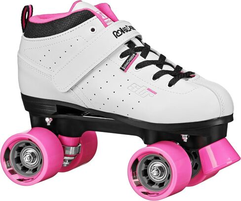 Roller Derby Str Seven Women's Roller Skate, White/Pink, 10 in Saudi Arabia