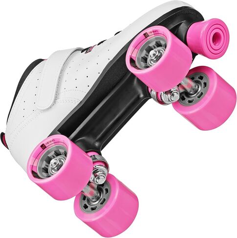 Roller Derby Str Seven Women's Roller Skate, White/Pink, 10 in Saudi Arabia