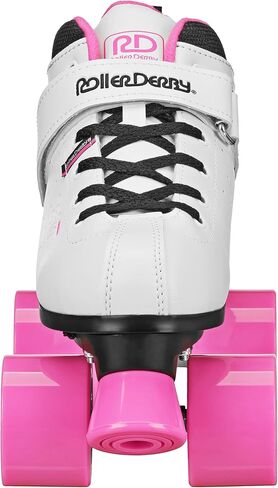 Roller Derby Str Seven Women's Roller Skate, White/Pink, 10 in Saudi Arabia
