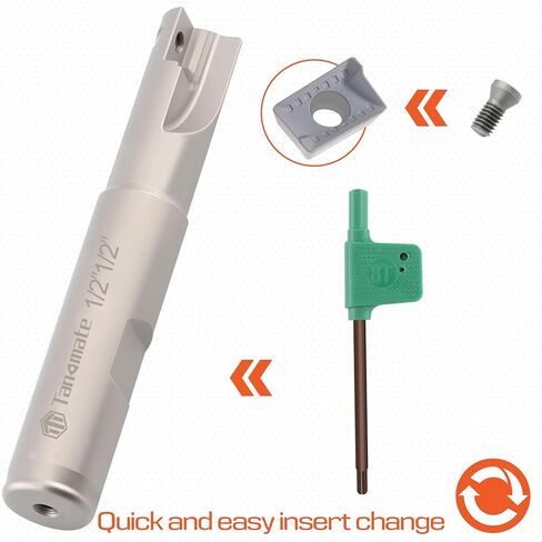 3 قطع مطلية بالنيكل، ساق 1/2 بوصة وكتف مربع 90 درجة، مجموعة مطحنة نهاية كربيد قابلة للفهرسة، 3/8 بوصة، 1/2 بوصة، 5/8 بوصة قطر قطع، طول 3 بوصة، مع حقيبة تخزين من الألومنيوم in Kuwait