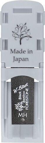 فورستون أسود من الخيزران W-Blast الاصطناعي سوبرانو ساكسفون ريد مع ألياف الخيزران ومزيج الكربون، قطع فرنسي مع ملف صوتي كلاسيكي داكن - يدوم طويلاً - صنع في اليابان متوسط ​​الصلابة (MH) in Kuwait