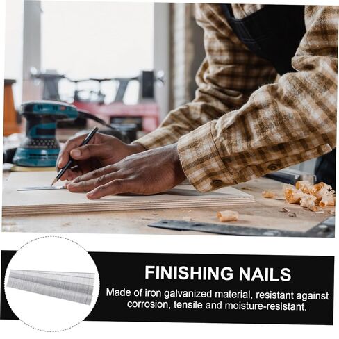 8000pcs Galvanized Finish Nails for Woodworking Each of Corrosion Resistant Nails for Carpentry Furniture and DIY Projects in Saudi Arabia
