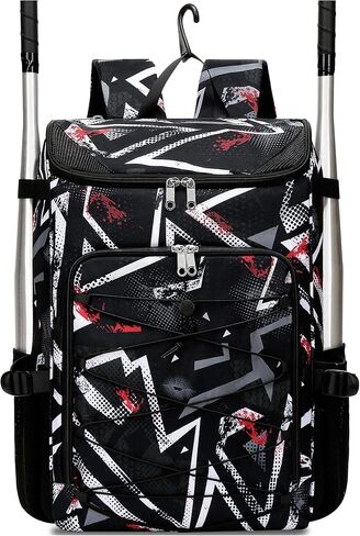 Baseball Softball Equipment Bag for Boys Girls Ages 8-12 10-12 12-14 Large Kids Youth Bat Bag Backpack with Ventilated Shoe Compartment Baseball Softball Stuff Supplies in Saudi Arabia