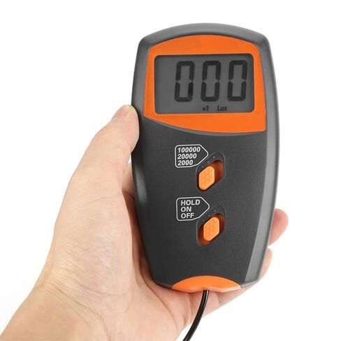 LX1010BS Digital Luxmeter, Illuminometer Meter with LCD Display, 3 12/ Digits 18mm Screen for Accurate Illumination Measurement, 1 100000Lux, Range for Factory, School, Laborato in Kuwait