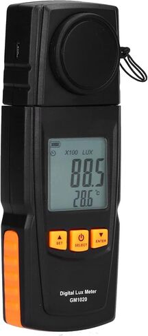 مقياس الإضاءة المحمول Luxmeter 0.1LX عالي الدقة 1900 ذاكرة بيانات - قياس سريع لكثافة الضوء، تحليل برامج الكمبيوتر للاستخدام الداخلي والخارجي in Saudi Arabia