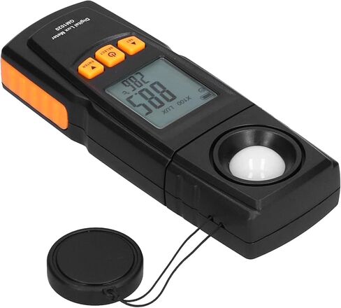مقياس الإضاءة المحمول Luxmeter 0.1LX عالي الدقة 1900 ذاكرة بيانات - قياس سريع لكثافة الضوء، تحليل برامج الكمبيوتر للاستخدام الداخلي والخارجي in Saudi Arabia