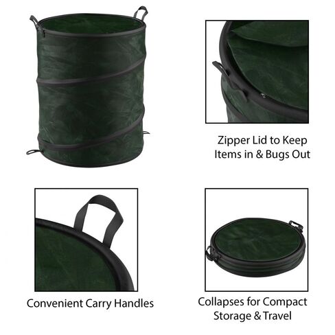 Pop Up Outdoor Garbage Can - Trash Cans for Yard Waste, Laundry, or Recycling - Camping Accessories in Saudi Arabia
