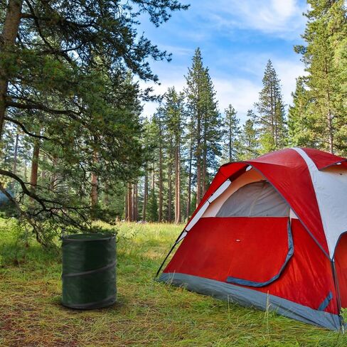 Pop Up Outdoor Garbage Can - Trash Cans for Yard Waste, Laundry, or Recycling - Camping Accessories in Saudi Arabia