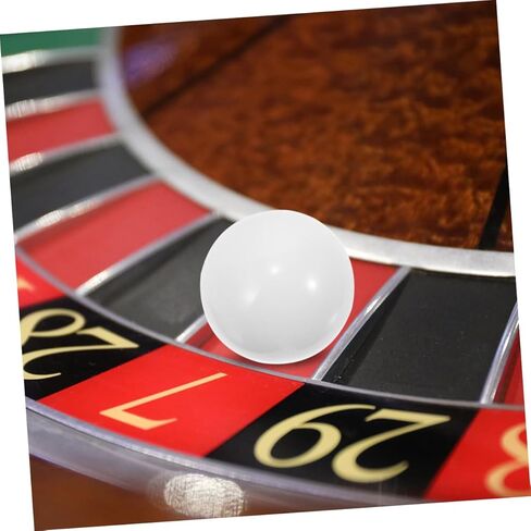 Vaguelly 5pcs Roulette Wheel Replacement Beads White Rotating Balls for Roulette Game for Tables Essential Game Accessory for Parties and Gatherings in Saudi Arabia