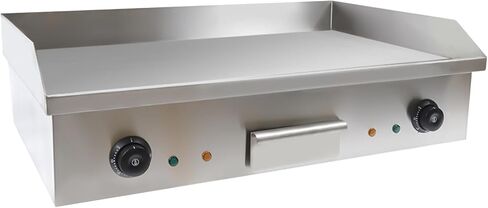 3000W Commercial Electric Countertop Griddle, 28"Cooktop Flat Top Grill Hot Plate,Iron Flat Top Stove Grill Dual Control Temperature 122°F-572°F Teppanyaki Machine Electric Grills Cooking in Kuwait