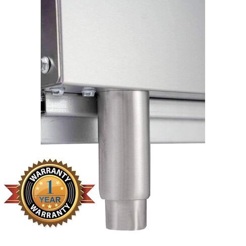 Atosa CookRite ATMG-24 24 "شواية كونترتوب | طبق مسطح للشواية الساخنة مع الطيارين الاحتياطيين ودرج الشحوم لشاحنة الطعام | التحكم اليدوي، الفولاذ المقاوم للصدأ، 1 الموقد 60،000 وحدة حرارية بريطانية، البروبان السائل in Kuwait