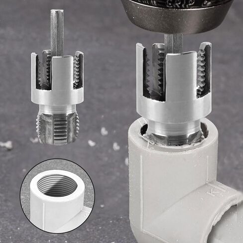 مفتاح ربط أنابيب المياه 4 في 1، فتاحة أنابيب عالمية لأنابيب PVC، مجموعة خيط أنابيب المياه العالمية 4 في 1، أداة التنصت والخيوط مقاس 1/2 بوصة 3/4 بوصة تناسب جميع الخيوط، مثقاب كهربائي متوافق مع الفتحة in Kuwait