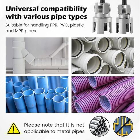 مفتاح ربط أنابيب المياه 4 في 1، فتاحة أنابيب عالمية لأنابيب PVC، مجموعة خيط أنابيب المياه العالمية 4 في 1، أداة التنصت والخيوط مقاس 1/2 بوصة 3/4 بوصة تناسب جميع الخيوط، مثقاب كهربائي متوافق مع الفتحة in Kuwait