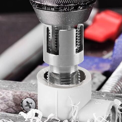 مفتاح ربط أنابيب المياه 4 في 1، فتاحة أنابيب عالمية لأنابيب PVC، مجموعة خيط أنابيب المياه العالمية 4 في 1، أداة التنصت والخيوط مقاس 1/2 بوصة 3/4 بوصة تناسب جميع الخيوط، مثقاب كهربائي متوافق مع الفتحة in Kuwait