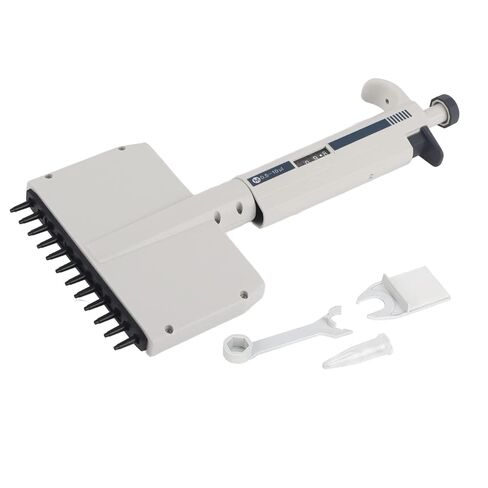 Multichannel Pipette, Adjustable 12 Channel 0.5-10μl, high Tech Materials, Digital Window, ISO 8655 Standard Accuracy, Convenient Maintenance, Suitable for 96 Orifice Plate, in Saudi Arabia