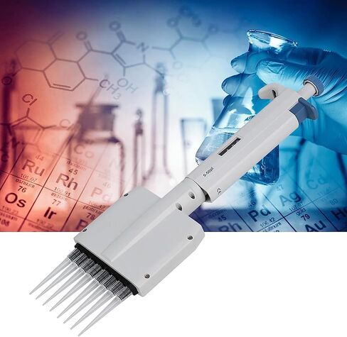 ماصة متعددة القنوات، ماصات مختبرية ذات 8 قنوات، ماصة دقيقة للمختبر العلمي مع شاشة رقمية، طرف قابل للدوران 360 درجة وسحب الماصات بدقة، قدرة عالية على الغلق، للمواد الكيميائية in Kuwait