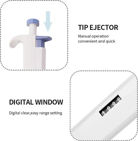 ماصة متعددة القنوات، ماصات مختبرية ذات 8 قنوات، ماصة دقيقة للمختبر العلمي مع شاشة رقمية، طرف قابل للدوران 360 درجة وسحب الماصات بدقة، قدرة عالية على الغلق، للمواد الكيميائية in Kuwait