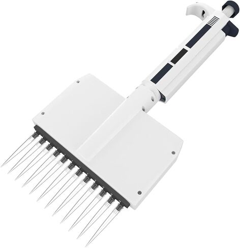 COYEUX Laboratory Adjustable Sampling Pipette, 0.5ul-300ul Multichannel Pipette, Pipette Head 360 ° Rotation, Digital Volume Display, for Laboratory Tool in Kuwait