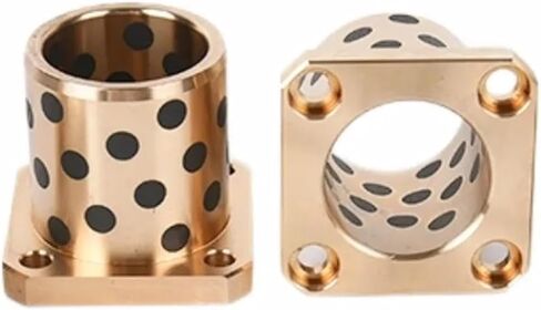 كم المحمل، 1 قطعة سلسلة ID MPTSZ8MM شفة الجرافيت النحاس كم محمل التشحيم الذاتي مقاومة التآكل جلبة خالية من الزيت in Kuwait