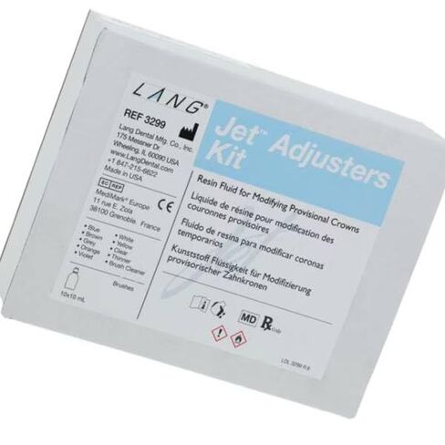 طقم نظام الراتنج السائل 3299K Jet Adjusters من Lang Dental 10 مل 1 من كل 8/عبوة in Kuwait