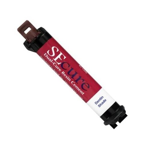 S274 Secure Dual-Cure Resin Cement with Syringe and Mixing Tips, Dentin Shade, 9 g in Kuwait
